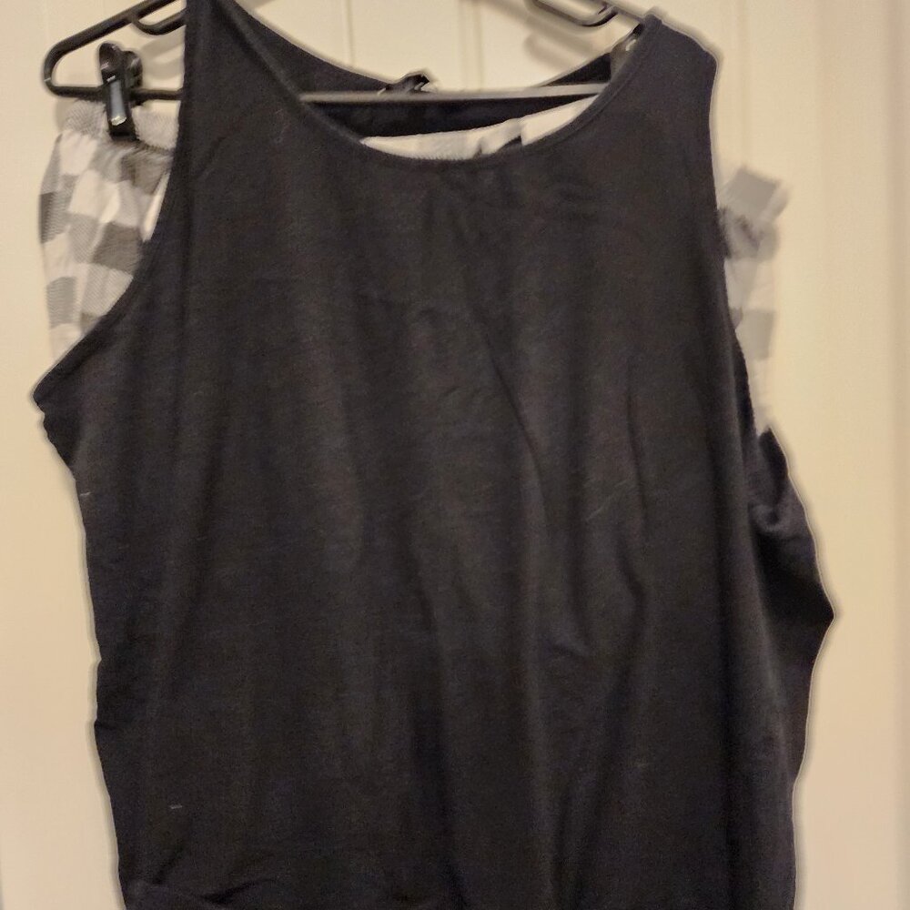 Just Love Black Gingham Tank Short Pajama Set 3X
